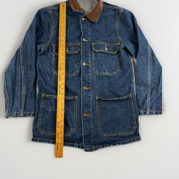 John Galt Brandy Melville Trucker Barn Denim Jacket Size Small Oversize Workwear - Picture 4 of 8